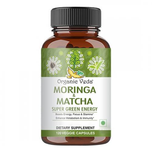 Moringa and Matcha super green energy 120 veg capsules